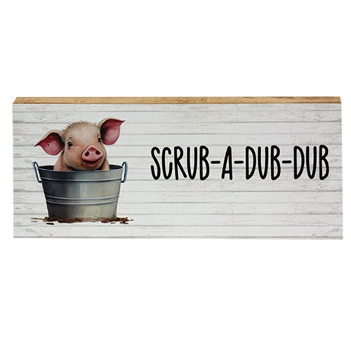 Scrub-A-Dub-Dub Pig Block