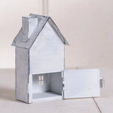 Tin Saltbox House Candle Lamp