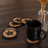 Farmhouse Star Jute Coasters Set of 6