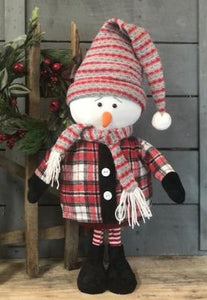 Pudgy Toboggan 24" Standing Snowman