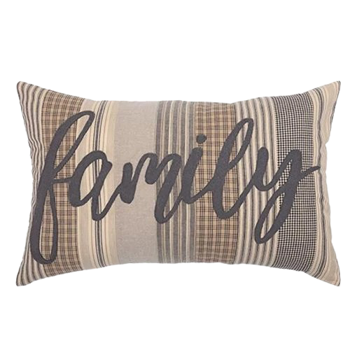 Large Sawyer Mill Charcoal Family Pillow