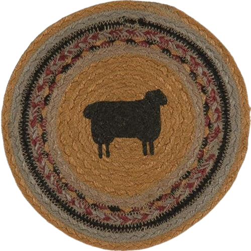 Braided Sheep Jute Trivet