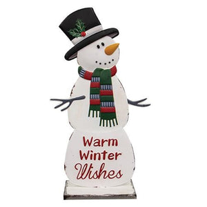 Warm Winter Wishes 17.5" Snowman