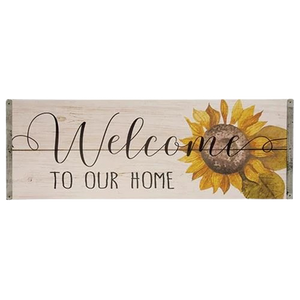 Welcome To Our Home Sunflower Sign