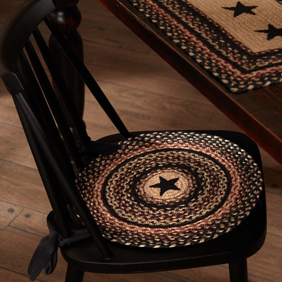 Colonial Star Jute Chair Pad - Amethyst Designs Country Mercantile