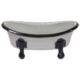 Black Rimmed Iron Bathtub Soap Dish - Amethyst Designs Country Mercantile