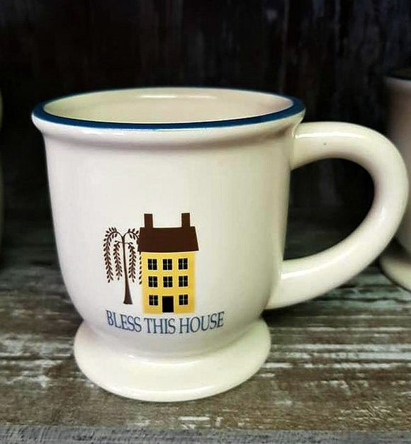 Bless This House Salt Box House Large Mug