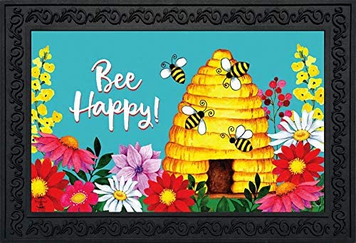 Bee Happy Hive Mat - Amethyst Designs Country Mercantile