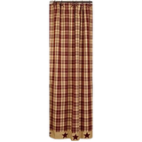 Burgundy Farmhouse Shower Curtain - Amethyst Designs Country Mercantile