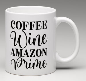 Coffee Wine Amazon Prime Mug - Amethyst Designs Country Mercantile