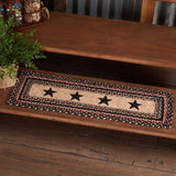Colonial Star 27" Jute Runner/Stair Tread - Amethyst Designs Country Mercantile