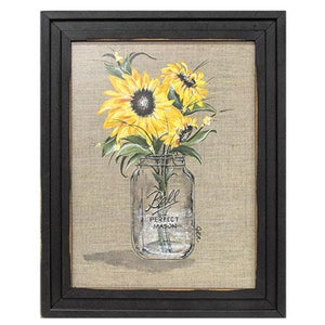 Country Sunflowers Framed 12" x 16" Print
