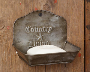 Country Living Tin Soap Dish