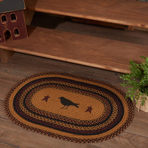 Heritage Farms Crow Jute Oval Rug 20" x 30" - Amethyst Designs Country Mercantile