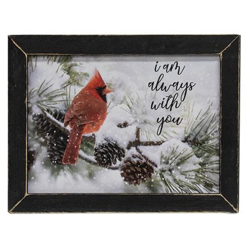 Always With You Cardinal Framed Print - Amethyst Designs Country Mercantile