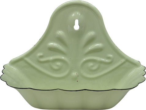 Green Enamel Soap Dish