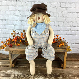 Harrison Scarecrow - 2 Feet Tall - Amethyst Designs Country Mercantile