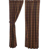Set of 2 Heritage Farms Primitive Check Curtain Panels - Amethyst Designs Country Mercantile