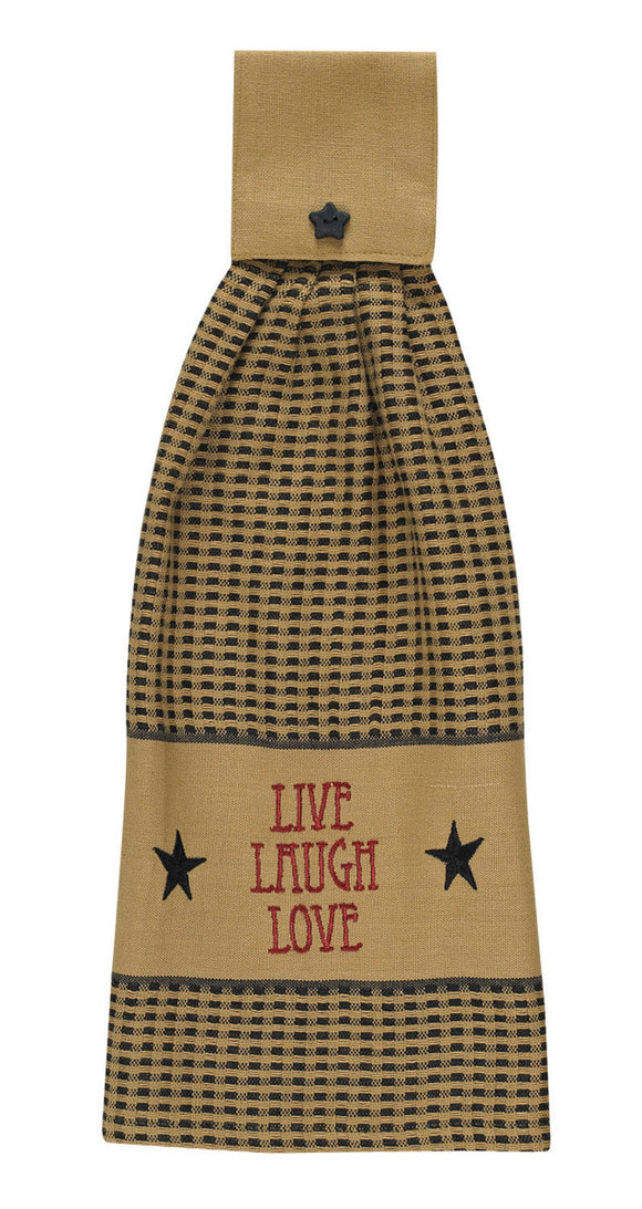 Live Love Laugh Hand Towel - Amethyst Designs Country Mercantile