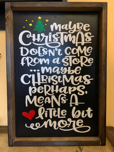 Grinch Quote 14" x 20" Framed Sign