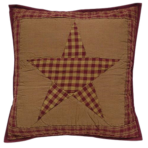 Ninepatch Star 16" Square Pillow - Amethyst Designs Country Mercantile