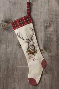 "Oh Deer" Christmas Stocking
