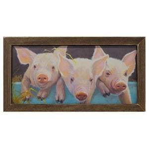 Peter Patty Penny Pig Framed Print - Amethyst Designs Country Mercantile