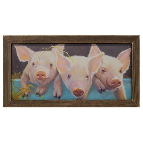 Peter Patty Penny Pig Framed Print - Amethyst Designs Country Mercantile