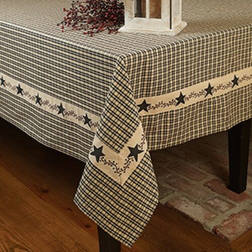 Primitive Stars And Berries Tablecloth