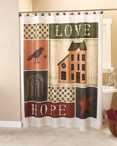 Primitive Home Shower Curtain