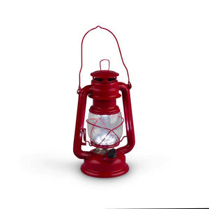 Red Hurricane Lantern - Amethyst Designs Country Mercantile
