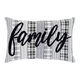 Sawyer Mill Family Black 14" x 22" Pillow - Amethyst Designs Country Mercantile