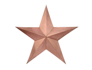Rose Gold 11" Tin Star - Amethyst Designs Country Mercantile