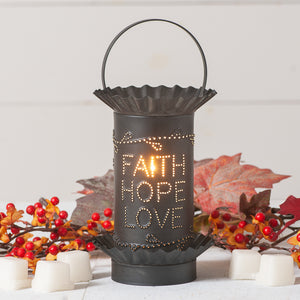 Faith Hope Love Electric Wax Warmer - Amethyst Designs Country Mercantile