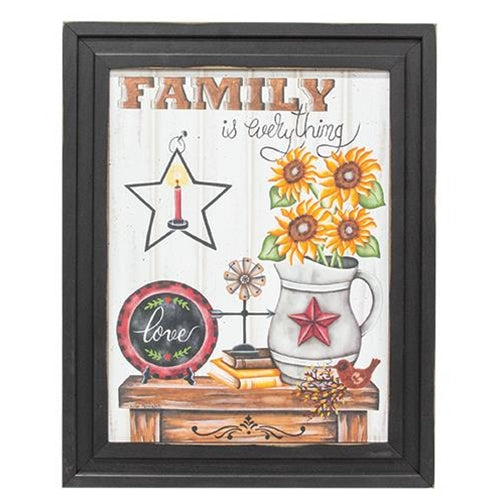 Family Is Everything Framed Print - Amethyst Designs Country Mercantile