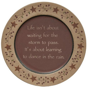 Dance in the Rain Plate - Amethyst Designs Country Mercantile