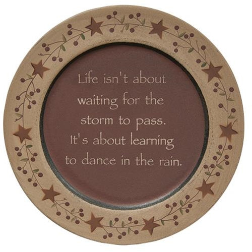 Dance in the Rain Plate - Amethyst Designs Country Mercantile