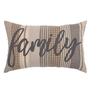 Large Sawyer Mill Charcoal Family Pillow