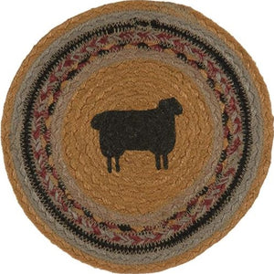 Braided Sheep Jute Trivet - Amethyst Designs Country Mercantile