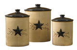 Star Vine Canister Set of 3 - Amethyst Designs Country Mercantile