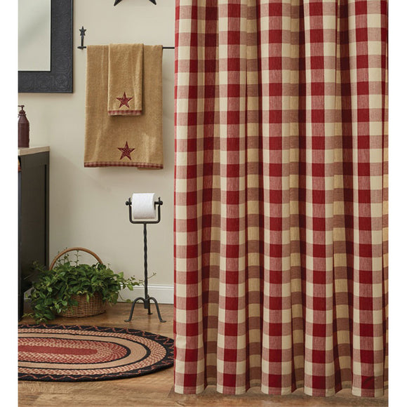 Wicklow Garnet Shower Curtain - Amethyst Designs Country Mercantile